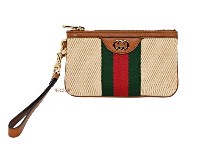Gucci Vintage GG Web Wristlet Pouch in Beige – Gavriel.us