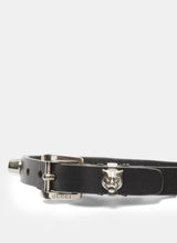 Load image into Gallery viewer, Gucci Studded Feline Head Leather Bracelet in Black