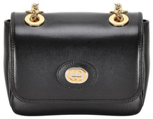 Load image into Gallery viewer, Gucci GG Mini Marina Leather Shoulder Bag in Black