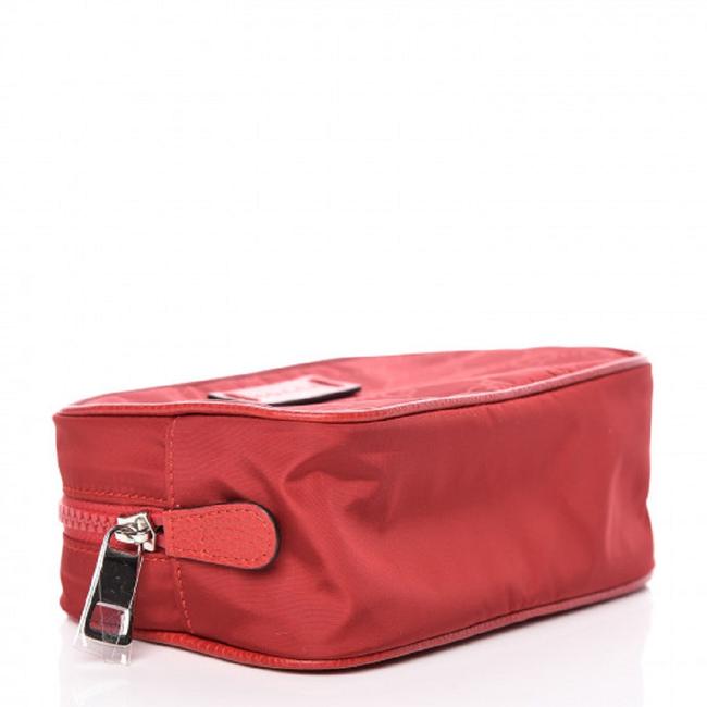 Gucci Toiletry Bag Nylon Red in Nylon with Silver-tone - US