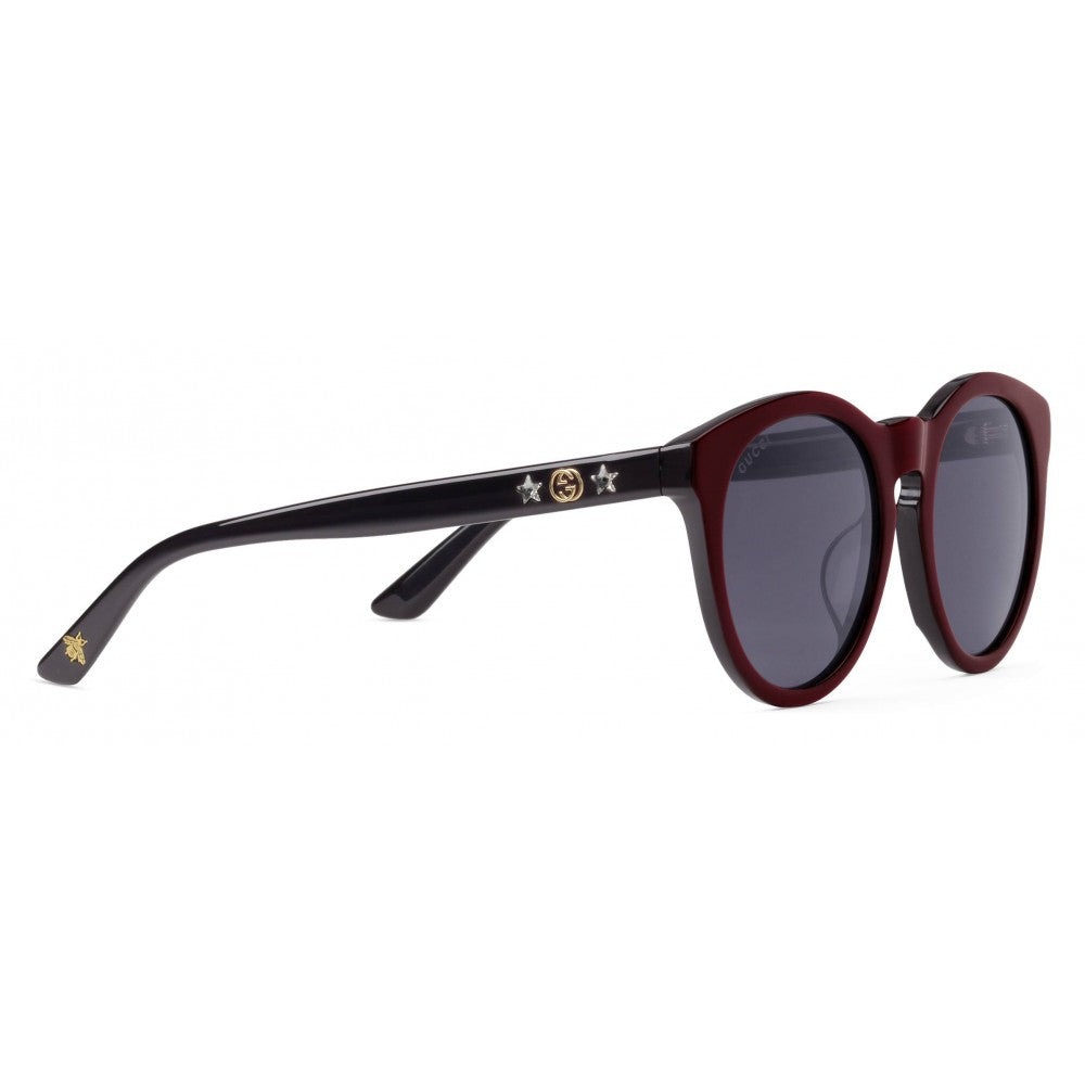 Gucci Round Frame GG Star Sunglasses in Red – Gavriel.us display picture 1