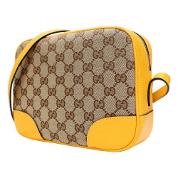 Gucci Canvas Supreme Camera Bag Yellow