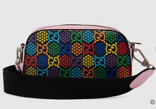 Load image into Gallery viewer, Gucci Psychedelic Supreme Canvas Messenger Bag in Pink