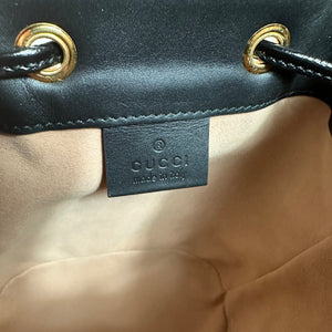Gucci Ophidia Suede Mini Bucket Bag in Black
