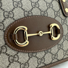 Load image into Gallery viewer, Gucci Horsebit 1955 GG Mini Top Handle Bag in Brown