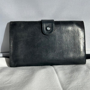 PREOWNED Chanel Long Leather Wallet in Black