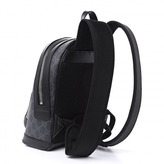 Gucci GG Supreme Backpack - Black Größe One Size