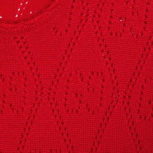 Load image into Gallery viewer, Gucci Red Wool Dress with GG Perforations