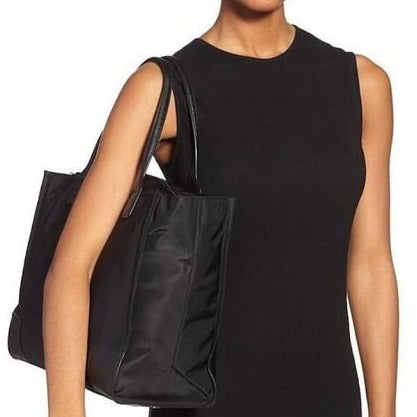 Tory Burch Ella Nylon Packable Tote in Black