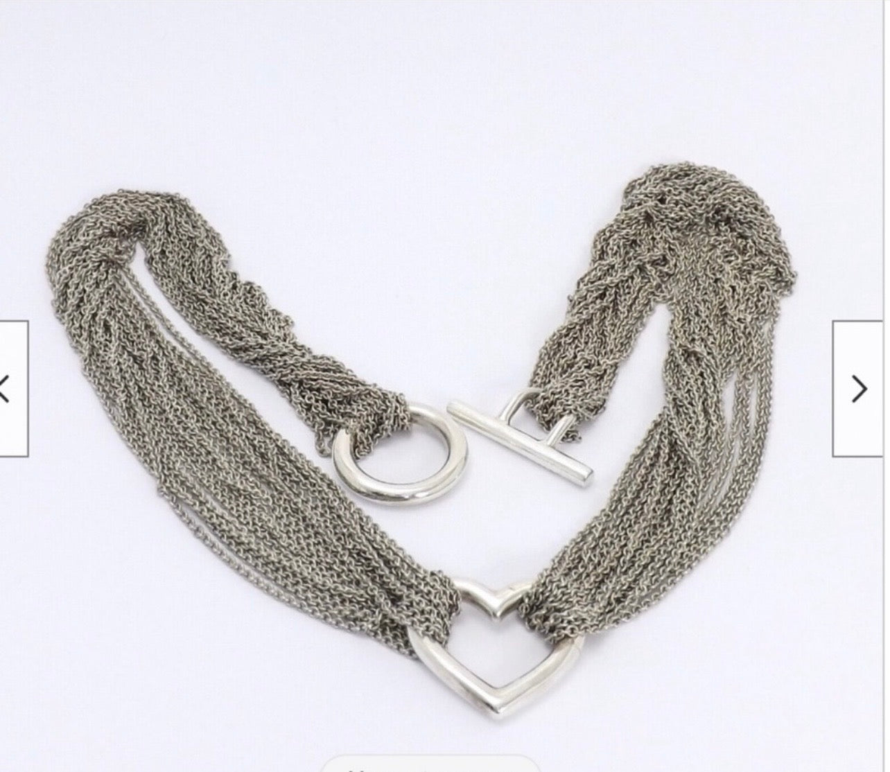 Tiffany & Co Sterling Silver Heart Necklace