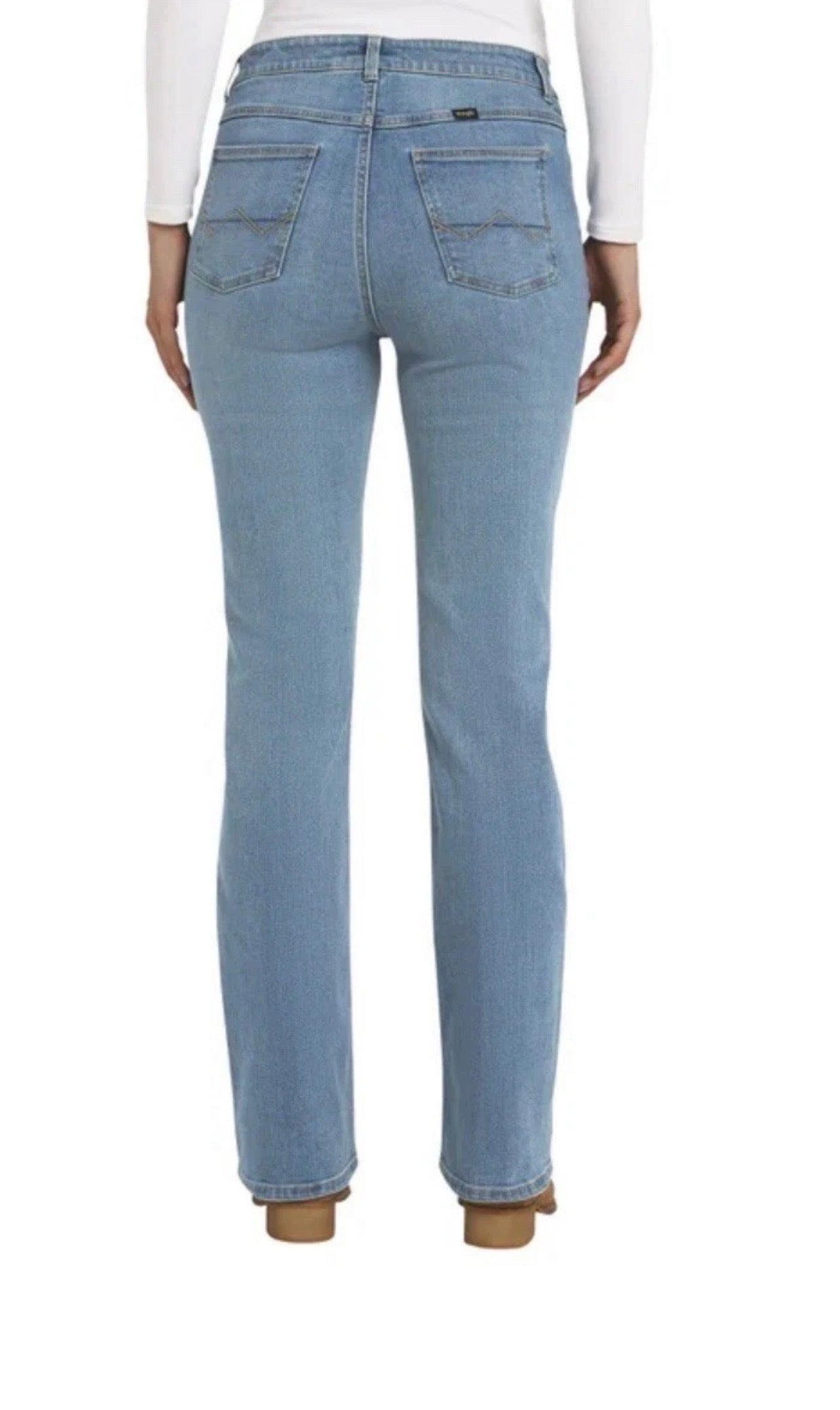 Wrangler Women’s Bootcut Jeans in Light Denim Blue