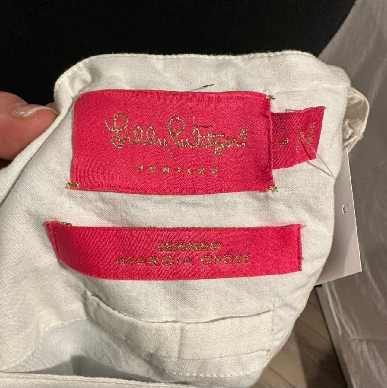 PREOWNED Lily Pulitzer Embroidered Shirt Size L