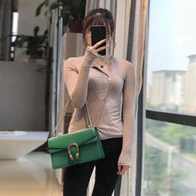 Load image into Gallery viewer, Gucci Small Dionysus Shoulder Bag in Green