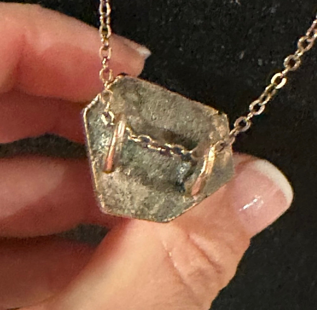 Black Tourmalinated Quartz
Pendant Necklace