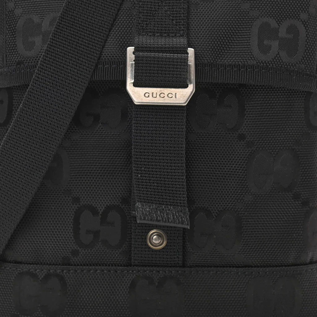 Gucci Off the Grid GG Nylon Messenger Bag in Black