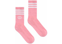 Load image into Gallery viewer, Gucci x Adidas Pink Sport Sock with White Interlocking GG