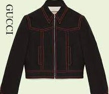 Gucci Hollywood Babylon Denim Jacket in Black