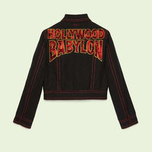 Load image into Gallery viewer, Gucci Hollywood Babylon Denim Jacket in Black