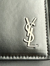 Load image into Gallery viewer, Saint Laurent YSL Black Leather Card Case
