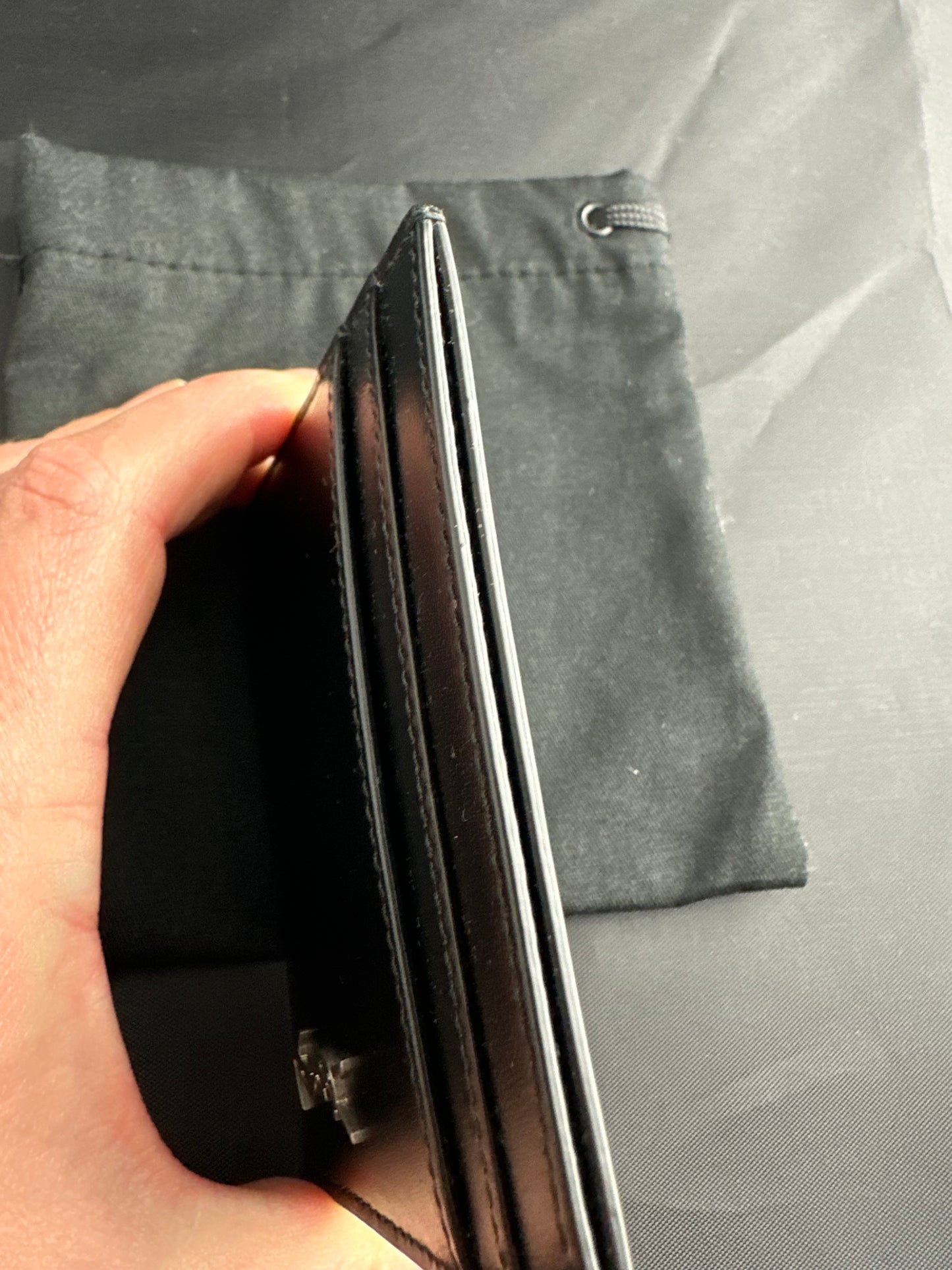 Saint Laurent YSL Black Leather Card Case