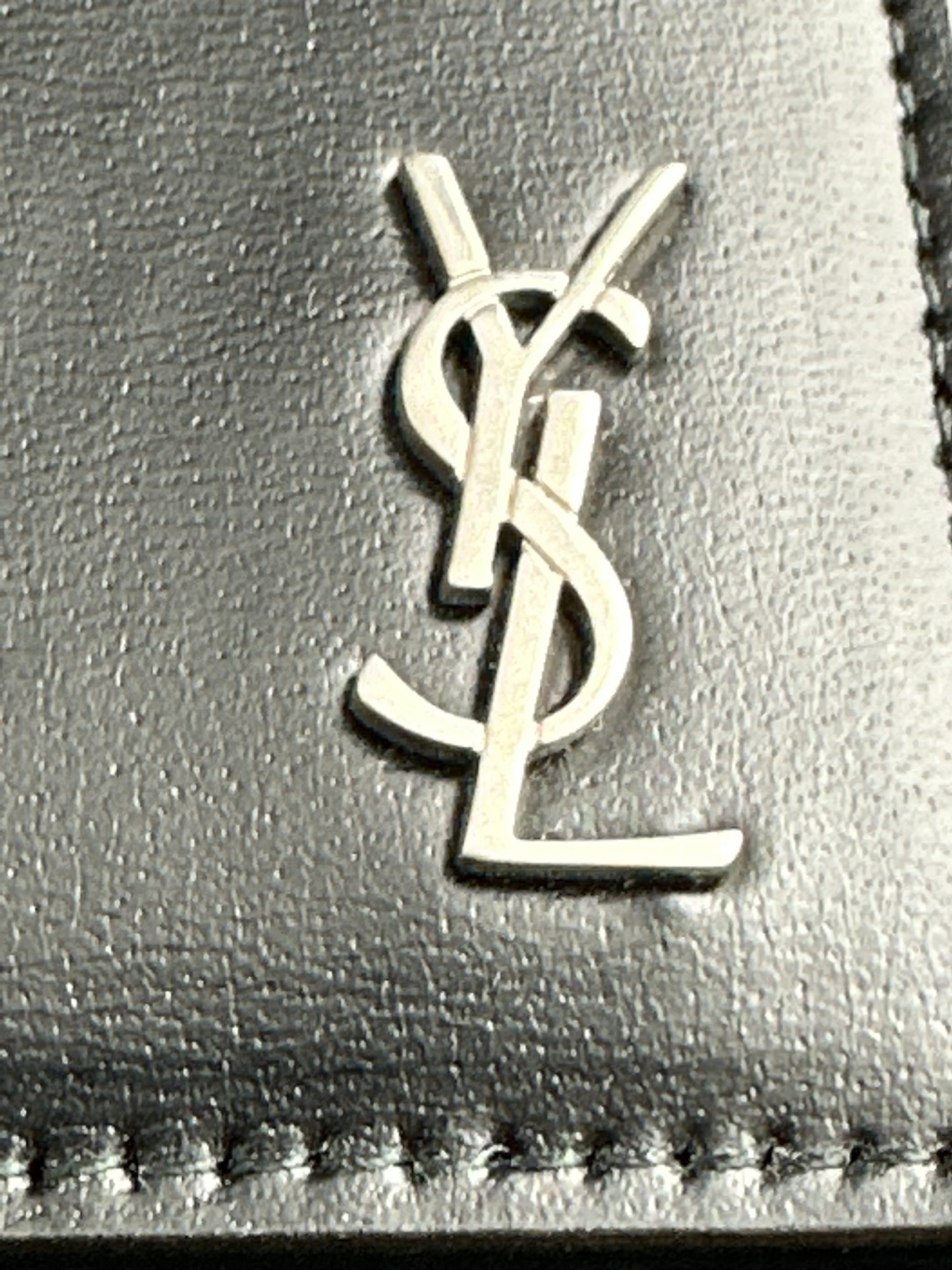 Saint Laurent YSL Black Leather Card Case