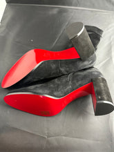 Load image into Gallery viewer, Christian Louboutin Adoxa Stretch Suede Red-Sole Booties