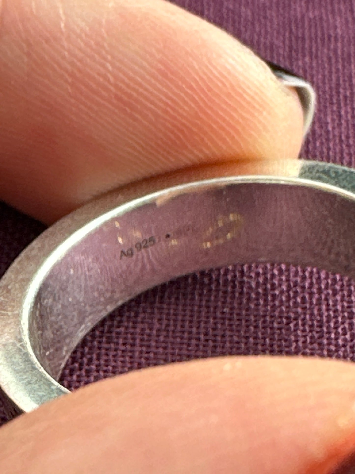 Gucci x Adidas Engraved Silver Ring