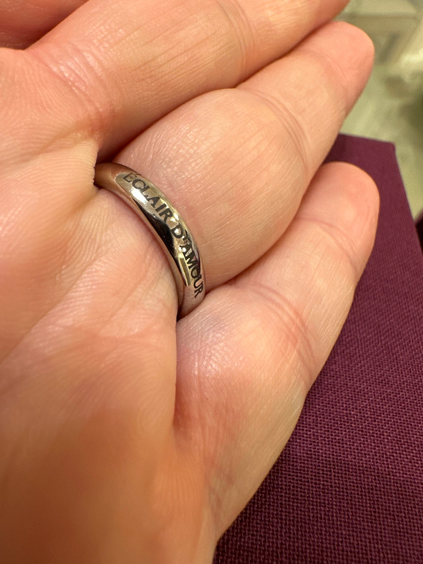 Gucci Interlocking G Heart Lightning Charm Ring