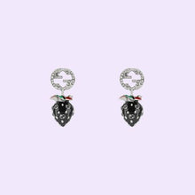 Load image into Gallery viewer, Gucci Earrings with Strawberry and Interlocking G