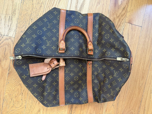 PREOWNED Authentic Louis Vuitton Keepall Bandoulière 50 (with Strap and Dustbag)
