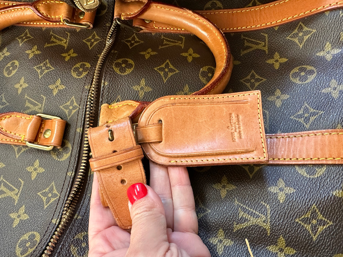 PREOWNED Authentic Louis Vuitton Keepall Bandoulière 50 (with Strap and Dustbag)