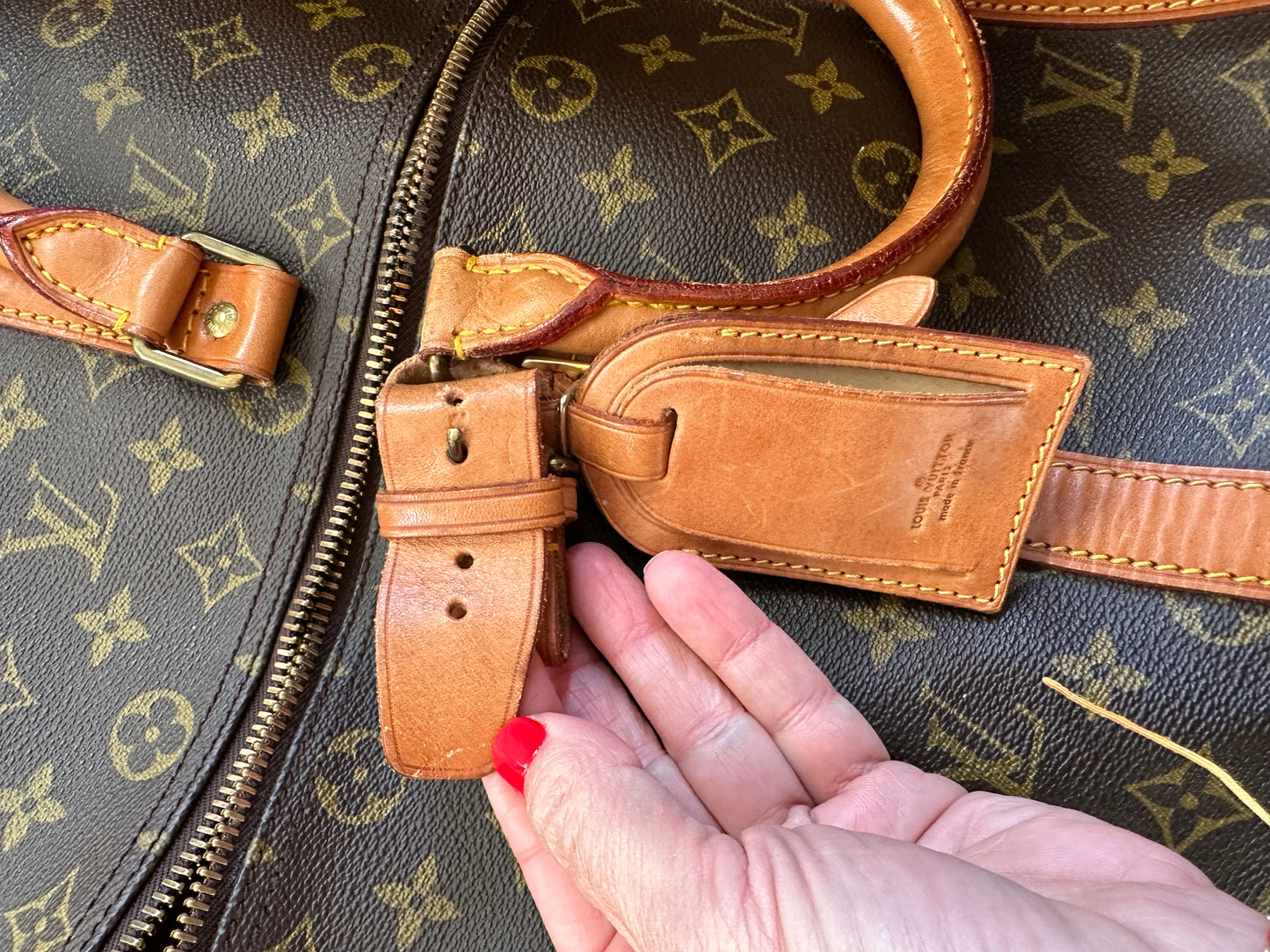 PREOWNED Authentic Louis Vuitton Keepall Bandoulière 50 (with Strap and Dustbag)
