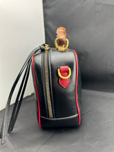 Load image into Gallery viewer, Gucci Black Matelassé Leather GG Marmont Bamboo Small Bag