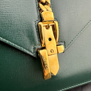 Gucci Medium Sylvie 1969 Shoulder Bag in Green