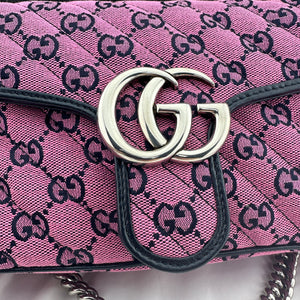 Gucci GG Marmont Shoulder Bag in Pink with Real Authentication Certificate