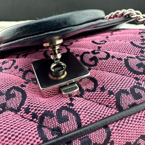 Gucci GG Marmont Shoulder Bag in Pink with Real Authentication Certificate