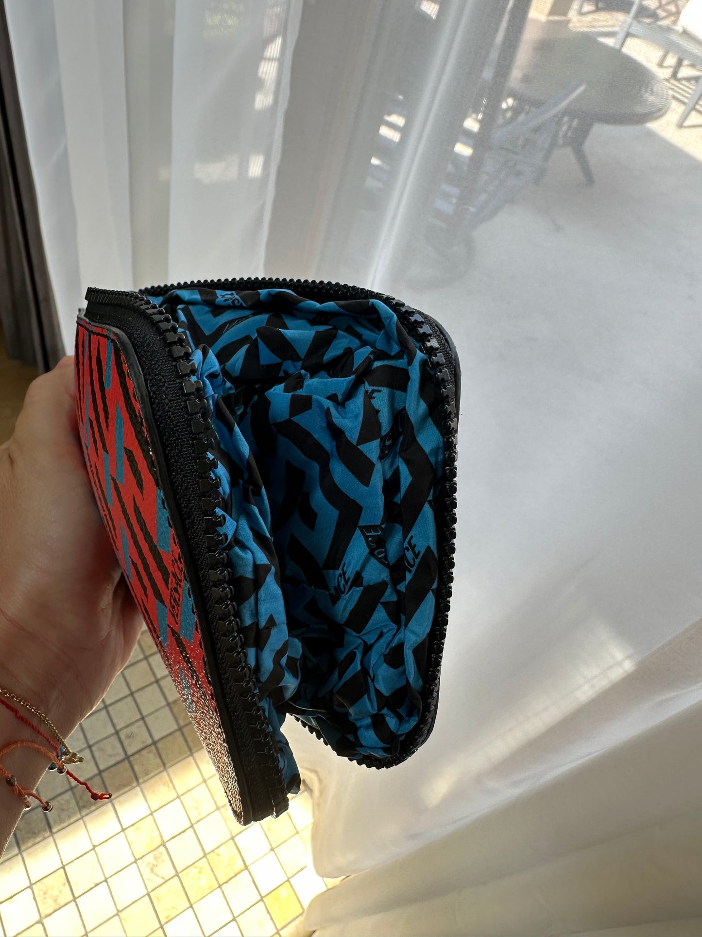Versace La Greca Printed Nylon Tote Bag