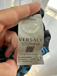 Versace La Greca Printed Nylon Tote Bag