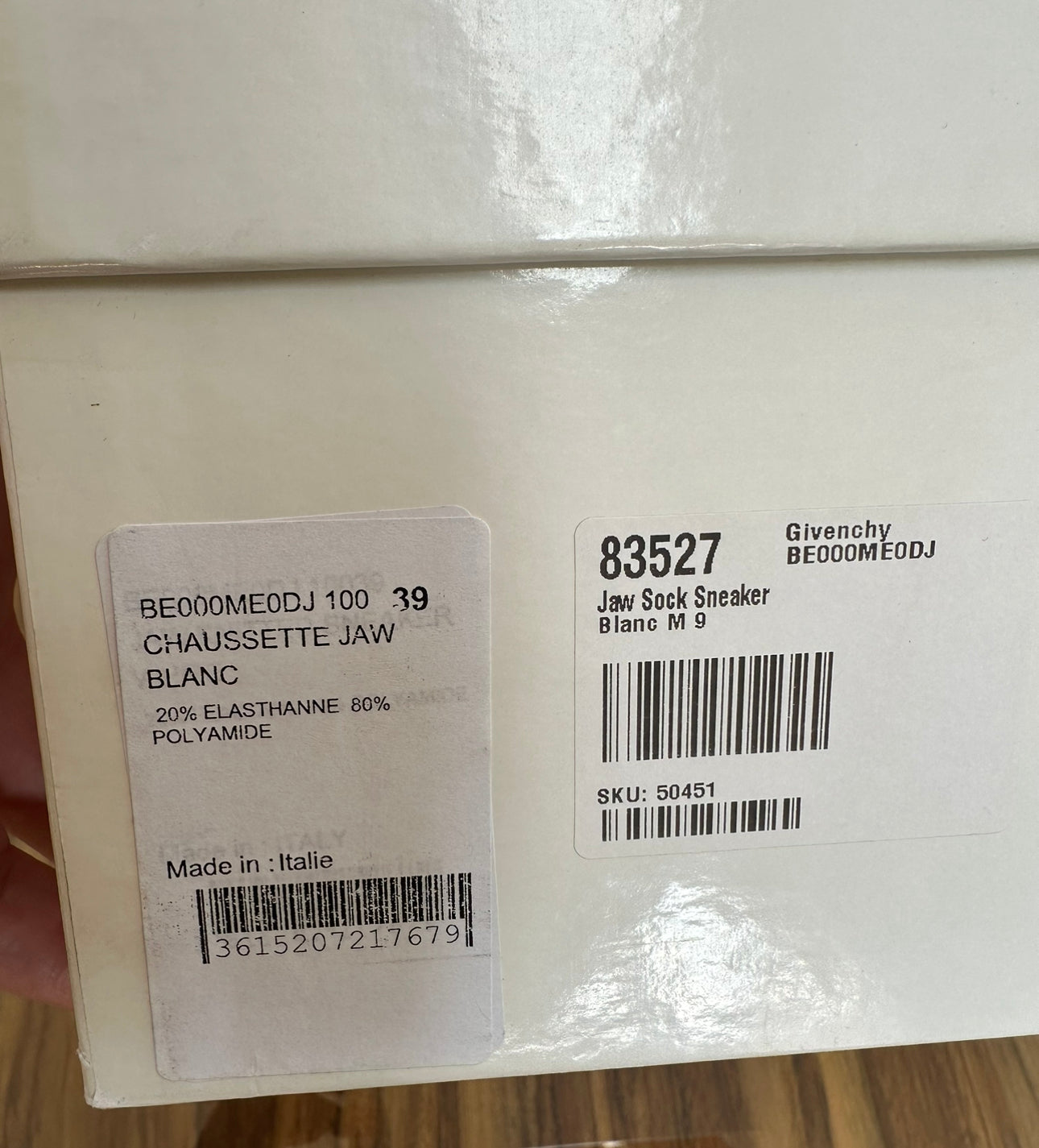 Givenchy Jaw Sock Sneaker in White