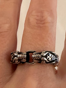 Gucci Tiger Head Ring in Sterling Silver
