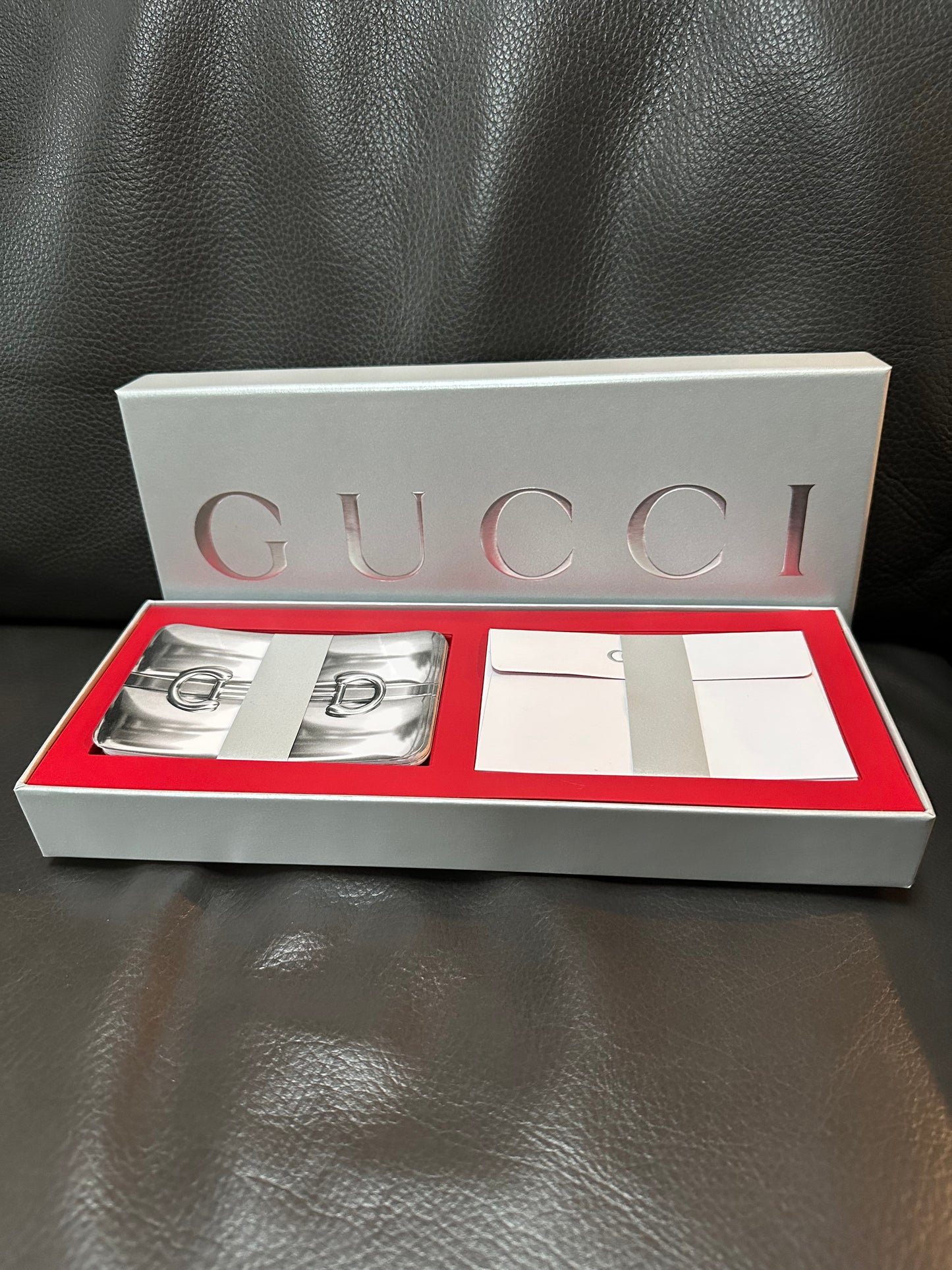 Authentic Gucci Special Edition Holiday Stationary Cards Gift 10 Cards/Envelopes