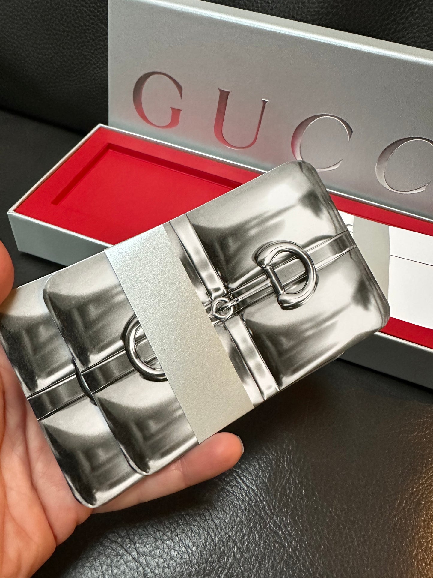 Authentic Gucci Special Edition Holiday Stationary Cards Gift 10 Cards/Envelopes