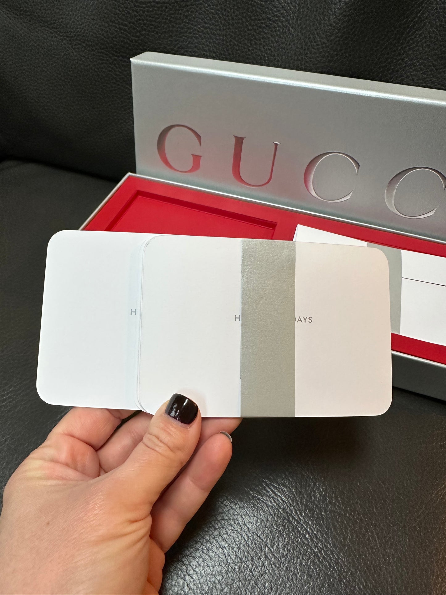 Authentic Gucci Special Edition Holiday Stationary Cards Gift 10 Cards/Envelopes