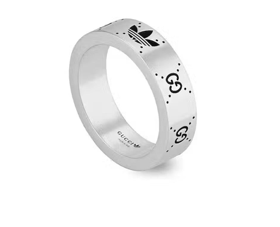 Gucci x Adidas Engraved Silver Ring – Gavriel.us