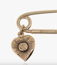 Load image into Gallery viewer, Gucci Single Safety Pin Earring with Heart