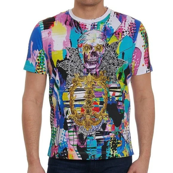 Robert Graham Electric Gild Short-Sleeve Cotton T-Shirt