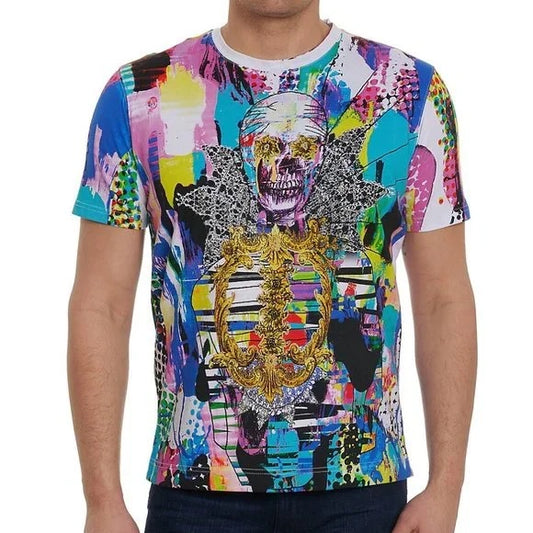 Robert Graham Electric Gild Short-Sleeve Cotton T-Shirt