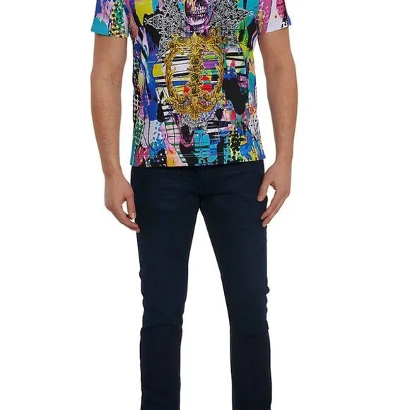 Robert Graham Electric Gild Short-Sleeve Cotton T-Shirt