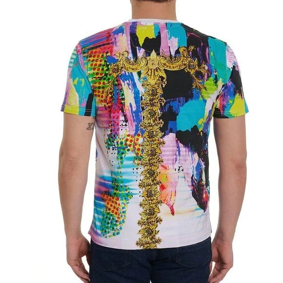 Robert Graham Electric Gild Short-Sleeve Cotton T-Shirt
