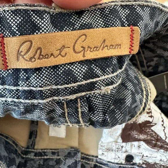 Robert Graham Perfect Fit White Rock Denim Pant